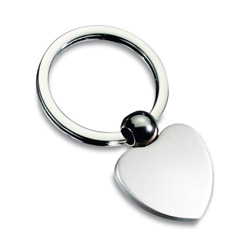 Schl�sselanh�nger BALL, silber - Werbeartikel