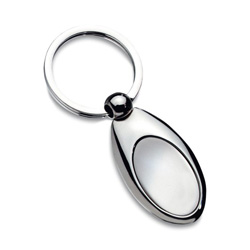 Schl�sselanh�nger EXCLUSIVE, silber - Werbeartikel