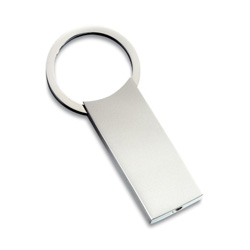 Schl�sselanh�nger CLASSIC LARGE, silber - Werbeartikel