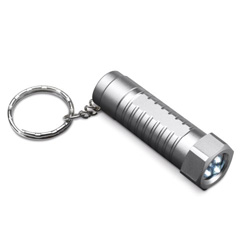 LED Schl�sselanh�nger FRAMERIES, silber - Werbeartikel