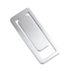 Lesezeichen FLAP, silber - Werbeartikel