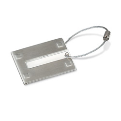 Kofferanh�nger EDGED, silber - Werbeartikel