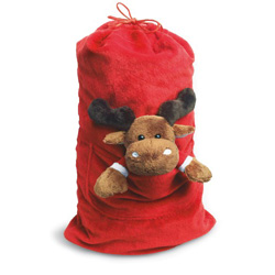 Weihnachtss�ckchen MOOSE, rot - Werbeartikel