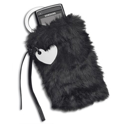 Handytasche CERIGNOLA, schwarz - Werbeartikel