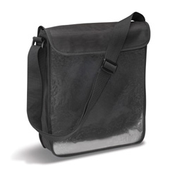 Schultertasche LOBECO, schwarz - Werbeartikel