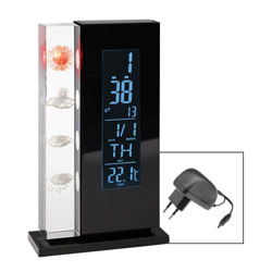 Wetterstation LIBOURNE, schwarz - Werbeartikel