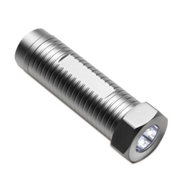 LED Taschenlampe SENIGALLIA, silber - Werbeartikel