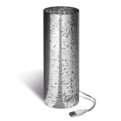LED Lampe WALLASEY, silber-transparent - Werbeartikel