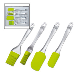 Backzubeh�rset GUILDFORD, gr�n-transparent - Werbeartikel