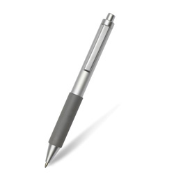 Kugelschreiber CLIC CLAC DEHLI, silber - Werbeartikel