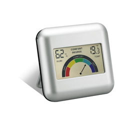 Wetterstation KALAMARIA, silber - Werbeartikel