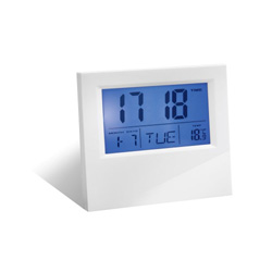 Wetterstation MONTHEY, wei� - Werbeartikel