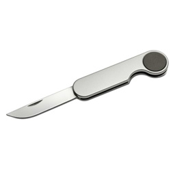 Taschenmesser QUEBEC, silber - Werbeartikel