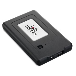 Ladeger�t TRAVEL BATTERY III 4600 mAh, schwarz - Werbeartikel