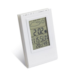 Wetterstation JASSY, wei� - Werbeartikel