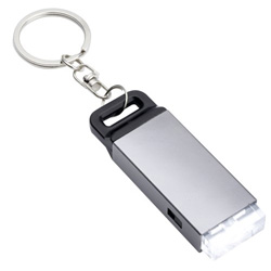 Taschenlampe FUNCHAL, silber - Werbeartikel