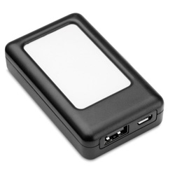 Ladeger�t LOLLIBLOCKS TRAVEL BATTERY, schwarz - Werbeartikel
