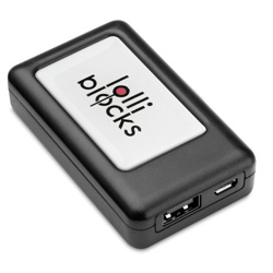 Ladeger�t LOLLIBLOCKS TRAVEL BATTERY - Werbeartikel