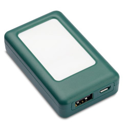 Ladeger�t LOLLIBLOCKS TRAVEL BATTERY, gr�n - Werbeartikel