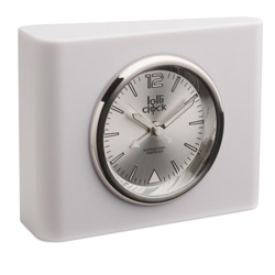 Alarmuhr LOLLICLOCK ALARM, wei� - Werbeartikel