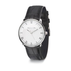 Armbanduhr CLASSIC, silber - Werbeartikel