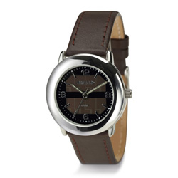 Armbanduhr SOLAR, braun - Werbeartikel