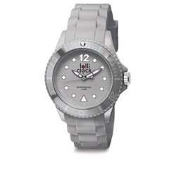 Armbanduhr LOLLICLOCK, grau - Werbeartikel