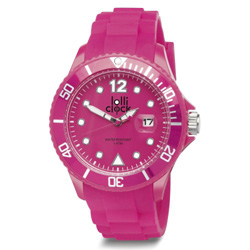 Armbanduhr LOLLICLOCK DATE, magenta - Werbeartikel