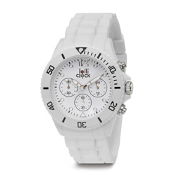 Armbanduhr LOLLICLOCK CHRONO, wei� - Werbeartikel