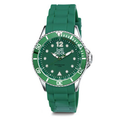 Armbanduhr LOLLICLOCK CHROME, gr�n - Werbeartikel