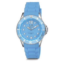 Armbanduhr LOLLICLOCK CHROME, hellblau - Werbeartikel