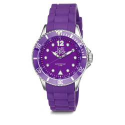 Armbanduhr LOLLICLOCK CHROME, lila - Werbeartikel