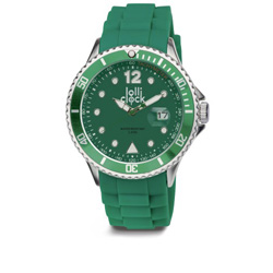 Armbanduhr LOLLICLOCK CHROME DATE, gr�n - Werbeartikel