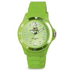 Armbanduhr LOLLICLOCK, neongr�n - Werbeartikel