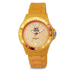 Armbanduhr LOLLICLOCK, neonorange - Werbeartikel