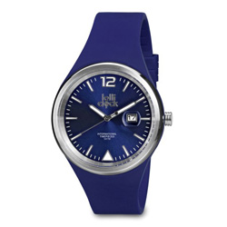 Armbanduhr LOLLICLOCK EVOLUTION DATE, blau - Werbeartikel