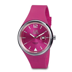 Armbanduhr LOLLICLOCK EVOLUTION DATE, pink - Werbeartikel