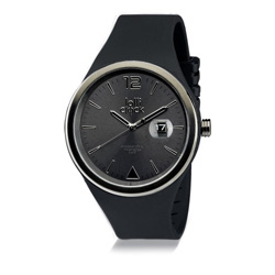Armbanduhr LOLLICLOCK DATE, schwarz - Werbeartikel