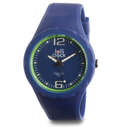 Armbanduhr LOLLICLOCK FRESH, blau-hellgr�n - Werbeartikel