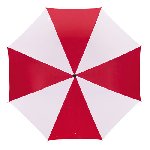 Taschenschirm REGULAR, rot-wei� - Werbeartikel