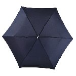 Flacher Mini-Taschenschirm FLAT, marineblau - Werbeartikel
