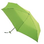 Flacher Mini-Taschenschirm FLAT, hellgr�n - Werbeartikel