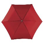 Flacher Mini-Taschenschirm FLAT, dunkelrot - Werbeartikel