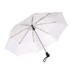 Windproof-Taschenschirm BORA, wei� - Werbeartikel