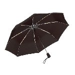 Windproof-Taschenschirm BORA, schwarz - Werbeartikel