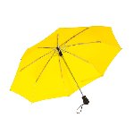 Windproof-Taschenschirm BORA, gelb - Werbeartikel