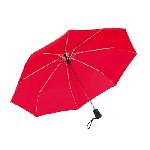 Windproof-Taschenschirm BORA, rot - Werbeartikel