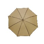 Automatik-Holzstockschirm WALTZ, beige-braun - Werbeartikel
