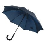 Windproof-Stockschirm WIND, marineblau - Werbeartikel