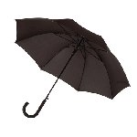 Windproof-Stockschirm WIND, schwarz - Werbeartikel